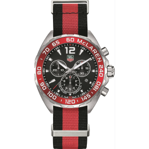 Watch strap Tag Heuer CAZ1112 / BC0877 Textiles Multicolor 19mm